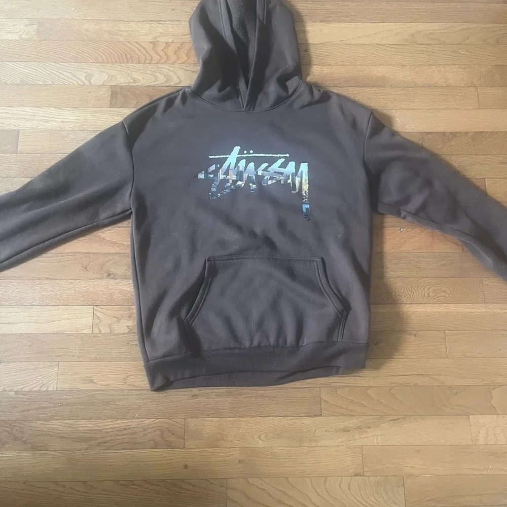 Stussy Brown Hoodie for MEN WOMEN - Picture 2 of 2